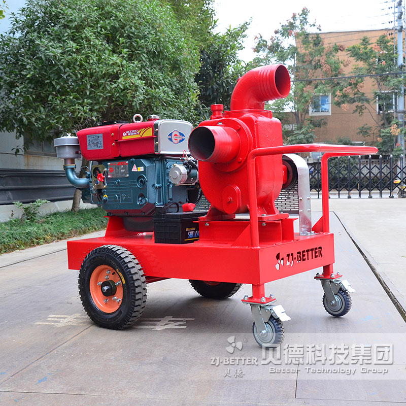 單杠柴油機自吸泵 移動自吸泵車