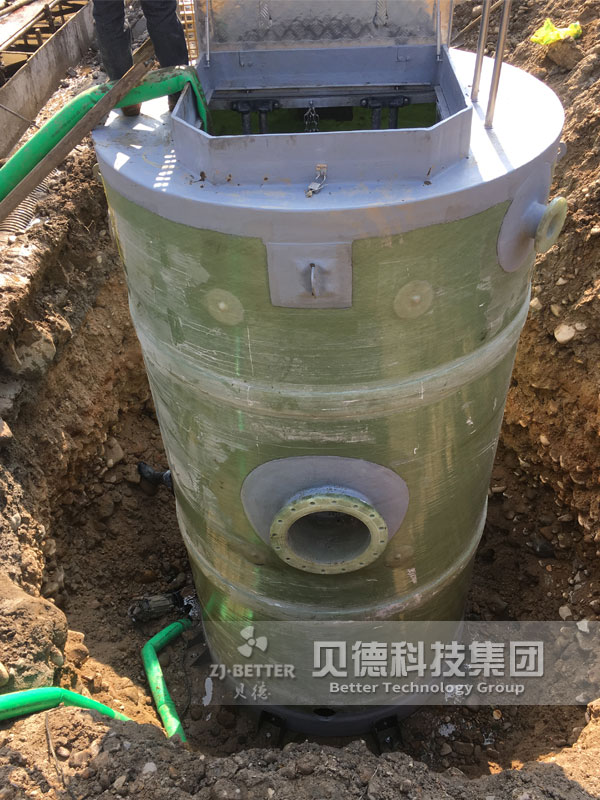 一體化預(yù)制泵站雨水污水提升泵站玻璃鋼筒體一體式地埋式排污泵站