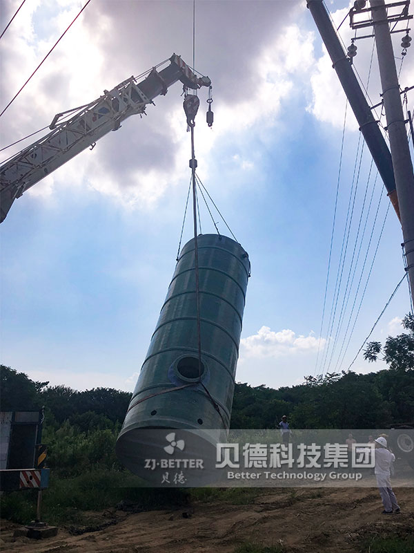 寧夏玻璃鋼筒體一體化預(yù)制泵站 雨水污水排污提升泵站生產(chǎn)廠家