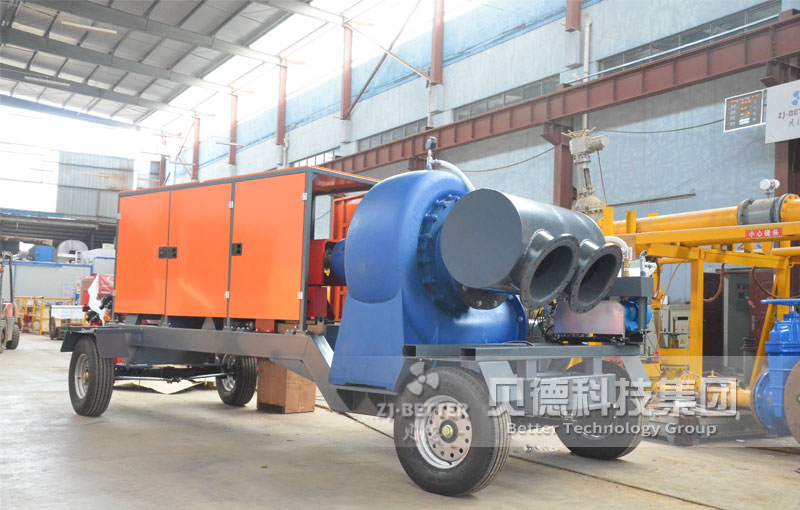 6寸柴油機(jī)水泵 300立方米應(yīng)急抽水設(shè)備排洪大型移動(dòng)式泵車500立方